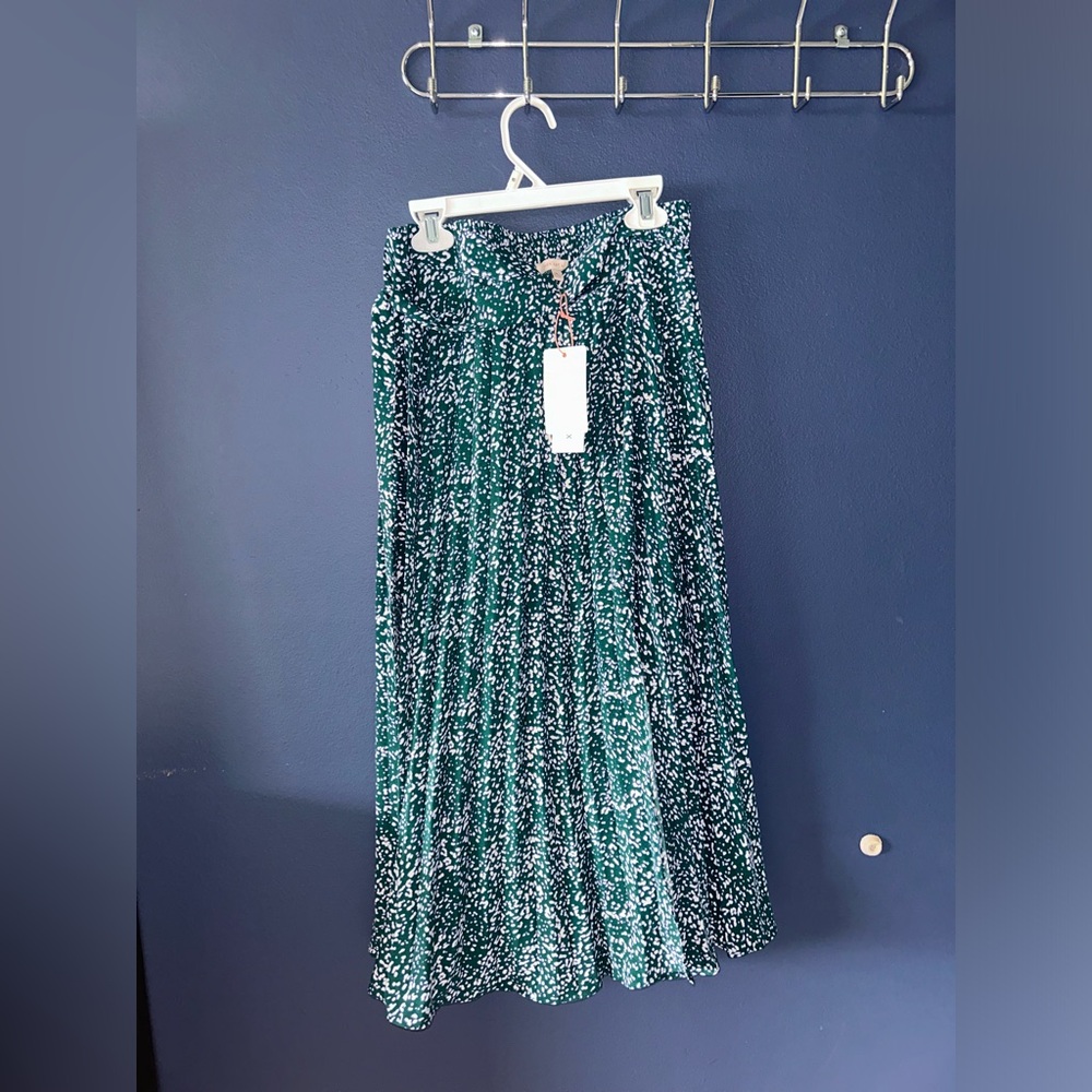 Skies Are Blue Saige Eco Pleated Midi Skirt